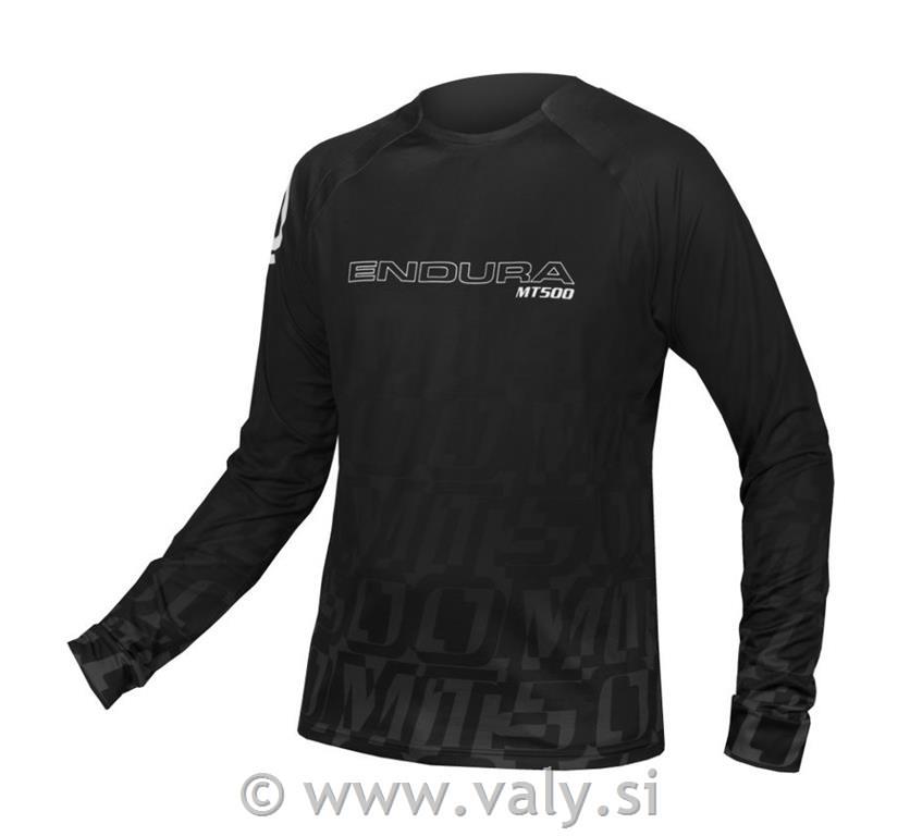 Endura majica MT500 Print L/S Tee LTD dolg rokav črna