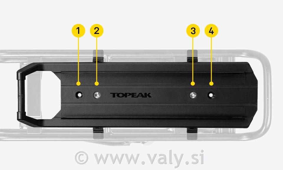 Topeak nosilec Omni Quicktrack adapter L za prtljažnik