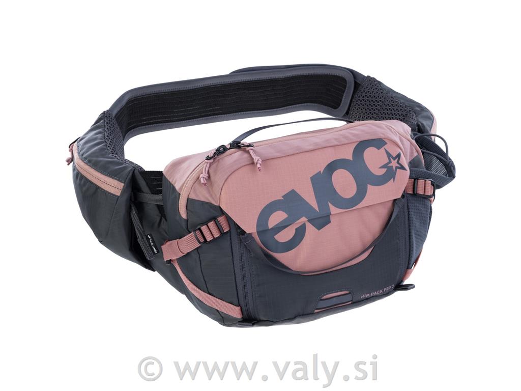 Evoc torbica HIP PACK PRO 3L + 1,5L meh siva-roza