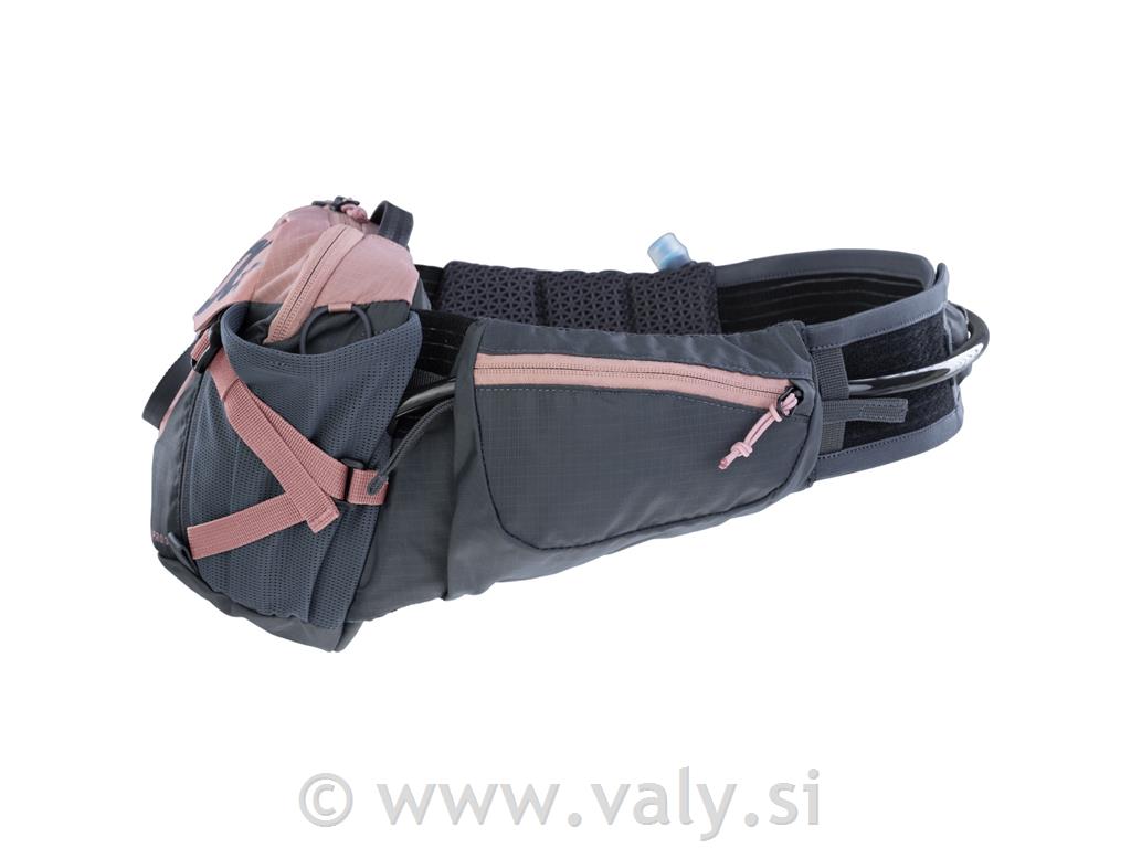 Evoc torbica HIP PACK PRO 3L + 1,5L meh siva-roza