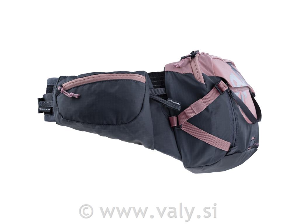 Evoc torbica HIP PACK PRO 3L + 1,5L meh siva-roza