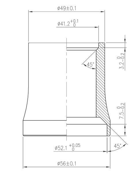 FSA krmilni ležaj FSA ORBIT IS-2/49E za vilico 1-1 / 8 "-1.5