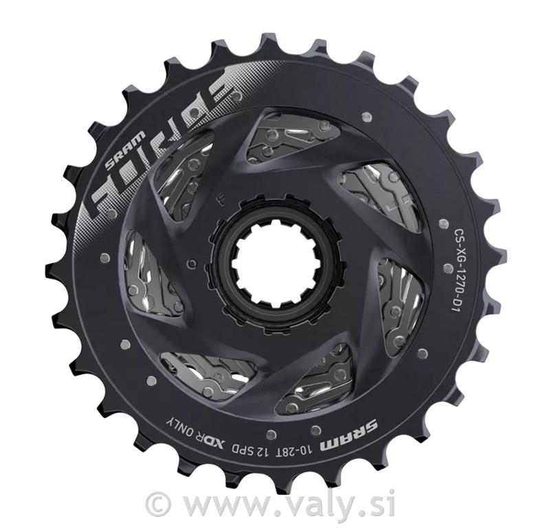 SRAM zadnji verižniki FORCE XG-1270 D1 10-33 12 prestav