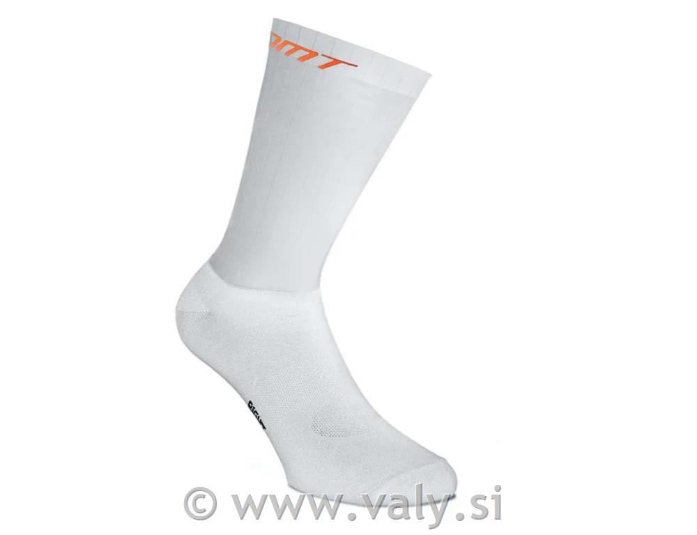 DMT nogavice Aero Race Socks bela - oranžna